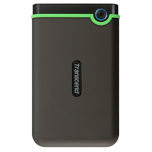 Transcend StoreJet 25M3 1TB Rugged Portable Hard Drive, Military Grade Shockproof, USB-A 3.1 Portable HDD for PC, Mac & Laptop, Iron Gray TS1TSJ25M3S — view 2