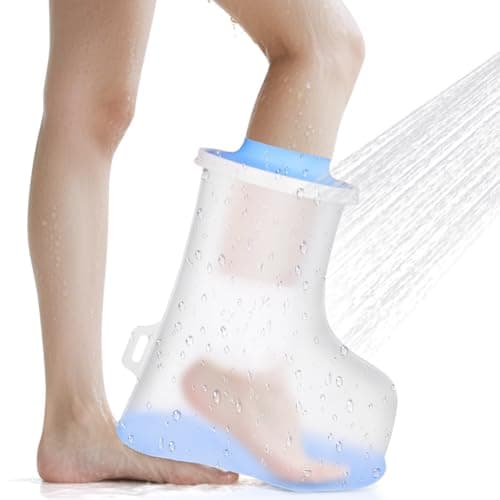 ANOMM Waterproof Foot Cast Cover for Shower, Non-Slip Adults Foot Cover