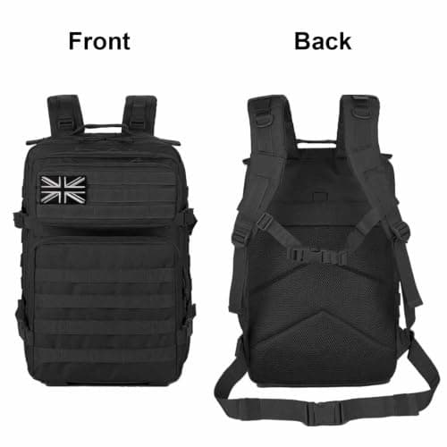 45L Tactical Backpack, Military Rucksack Travel Hiking Camping Bag — view 3