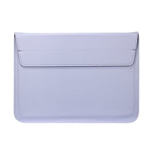 Lunivop Laptop Envelope Pouch Compatible with MacBook 13-14-inch (M1/M2) 2016-2022 MacBook Neo 13" Pro 14 inch Air 13 inch (M2/M3/M4/M5) 2022-2026 PU Leather with Stand Laptop Sleeve Case (Blue)