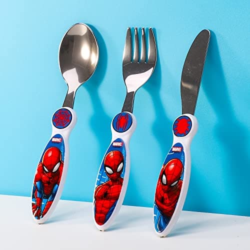 Spiderman Kids 3 Piece Cutlery Set – Includes Knife, Fork and Spoon — view 4