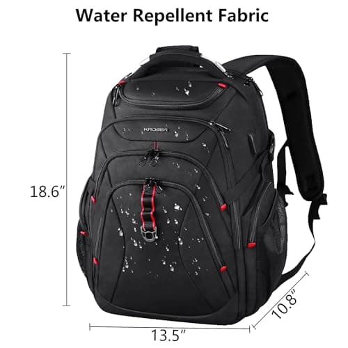 KROSER Travel Laptop Backpack17.3Inch Computer Backpack Daypack Stylish Bag — view 2