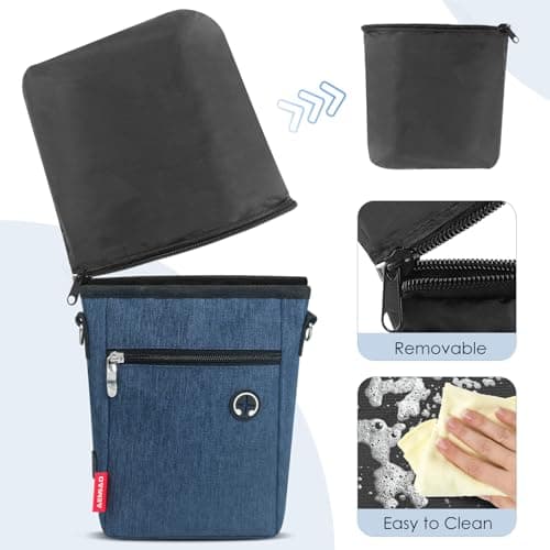 AEMIAO Dog Treat Pouch Magnetic Closure Dog Treat Bag with Poop Bags — view 2