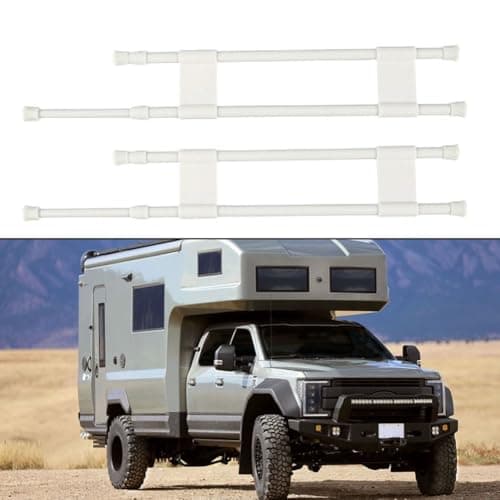 RV Refrigerator Bars 40-70cm PVC Metal Secure Holder(white 40-70CM) — view 2