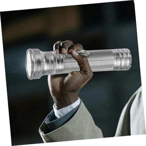 HYTROVE Portable Old-Fashioned Flashlight Metal Torch Small Size Battery Operated for Travel and Outdoor Activities — view 4