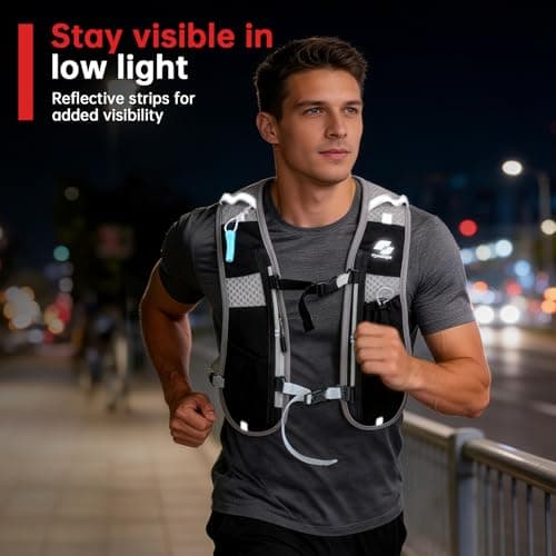 GymCope Hydration Running Vest with Bottle or Bladder Options — view 6