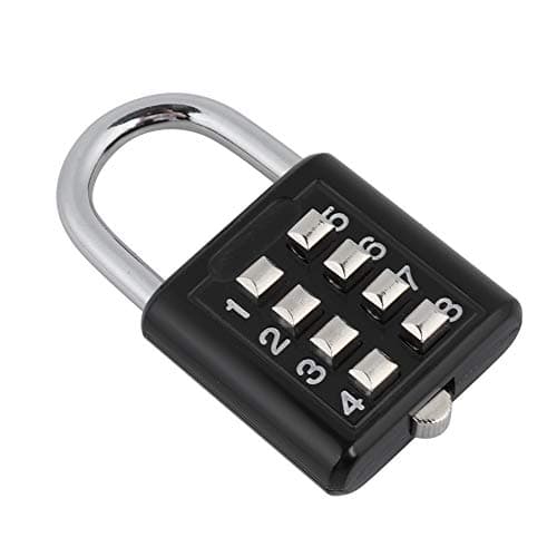 Luggage Code Lock, Suitcase Password Lock Luggage Lock, Strong Magnetic Super Textured Glass Doors Security Doors for Protection Security and Anti-Theft — view 5