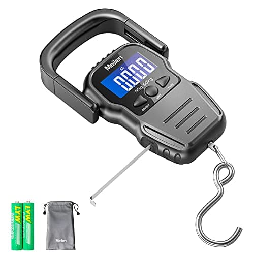 Meilen Luggage Scale, 110lb/50kg Digital Fishing Weigh Scale for Travel