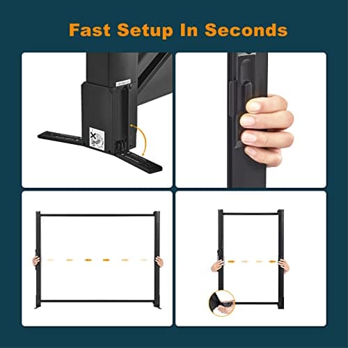Portable Projector Screen with Stand, 50 Inch 4:3, Outdoor Projector Screen, Lightweight and Retractable, 1.2 High Gain Wrinkle-free Projection Screens, For Home Cinema, Meeting Presentation. — view 6