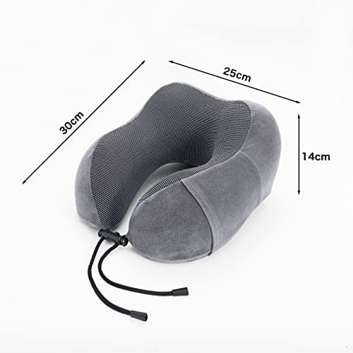 WENGX Travel Pillow Neck Pillow Memory Foam Soft Comfort and Support Travel Flight Neck Pillows,U-shaped Pillow for Sleeping with Storage Bag for Airplane Car Office Home,etc — view 5