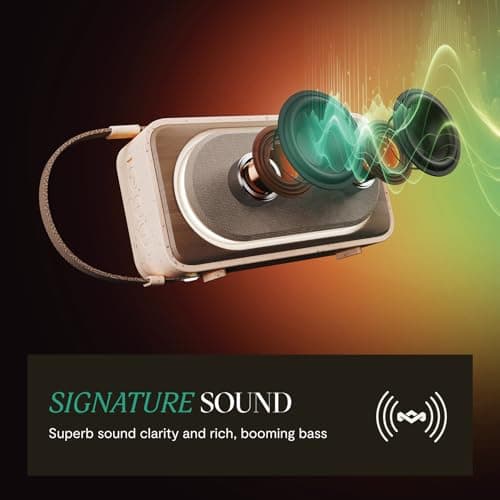House of Marley Roots Solar Bluetooth Speaker - Small Portable, Cream — view 2