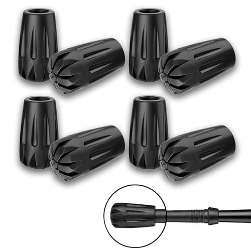 8 Pack 11mm Trekking Pole Tip Protectors Compatible with Black Diamond