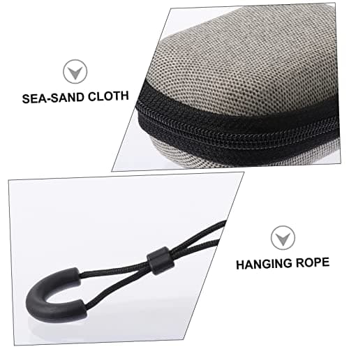 Eva Square Earphone Storage Bag for Headphones Travel Use Yellow — view 3