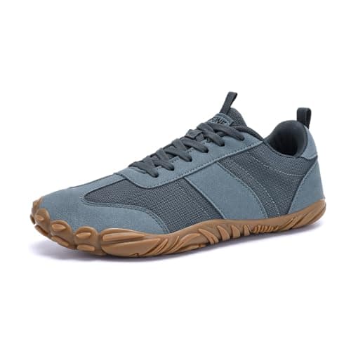 RUFONE Barefoot Hiking Shoes for Women and Men – Minimalist Trail & Walking Sneakers, Spacious Toe Box, Non-Slip, Dark_grey, 9 Women/7 Men — view 3