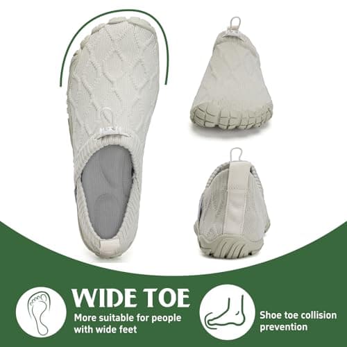 WateLves Barefoot Water Shoes Women Men Minimalist Comfortable Walking Shoes Beach Outdoor Running Sneakers Apricot, EU 39 — view 4