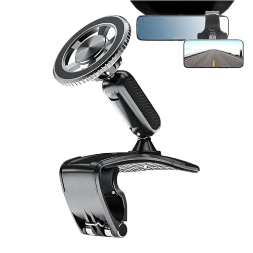 Mobile Phone Holder for Car Adjustable Non-Slip Magnetic Clip Stand