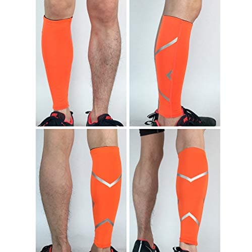 Cocila Flight Socks For Women & Splint Compression Calf Support Sleeve Performance Leg (Orange, M) Ankle Women’S Cotton Womens Breathable Thick Black Trainers Organic White Ladys Ladies Women'S — view 2