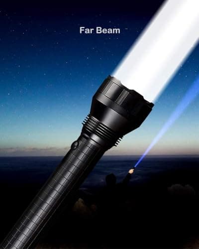 TATTU D3 Heavy-Duty Tactical 3-Cell D LED Torch, Black — view 3