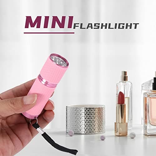 Clickinline Outdoor Pink Rubber Coated 9-LED Flashlight Torch — view 2