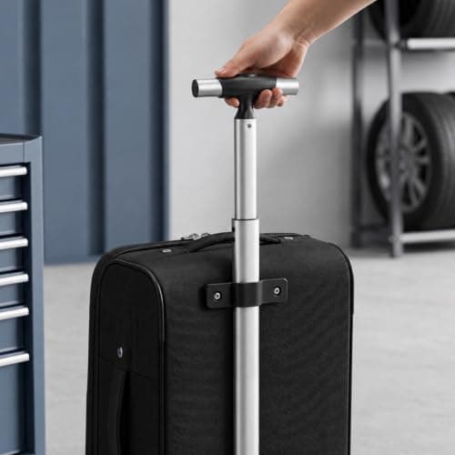 Telescopic Luggage Handle Replacement, Sturdy Aluminum Alloy Trolley — view 4