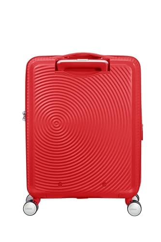American Tourister Soundbox - Hand Luggage Suitcase 55 x 40 x 20/23 cm - Hard Shell Trolley Suitable for EasyJet - Expandable, Light, 4 wheels & TSA Lock - 35.5/41 L - Red (Coral Red) — view 4