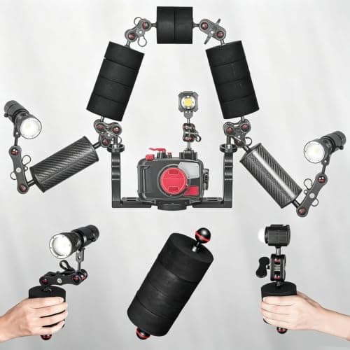 Scuba Diving Camera Float 4-Piece with Net Bag Foam — view 3