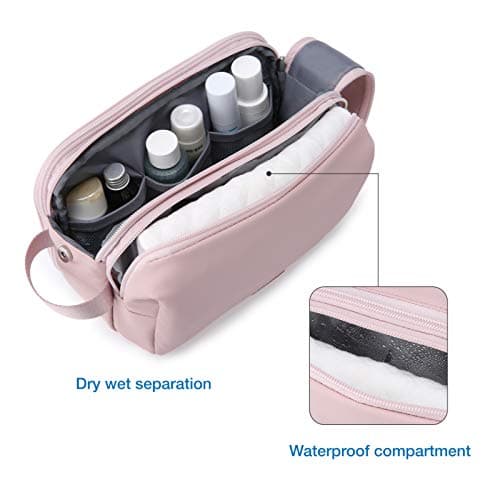 BAGSMART Men's Wash Bag, Large Capacity Travel Toiletry Bag & Wet Pocket — view 3