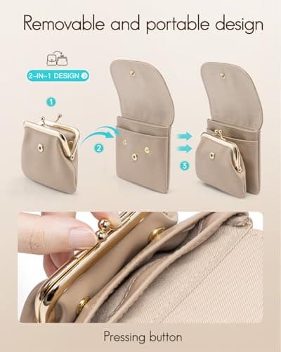 VLANDO 2-in-1 Travel Jewellery Pouch，Detachable Card Holder for Cash Cards — view 2