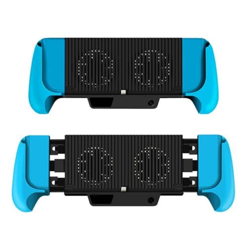 Gettimore 6000mAh Cooling Handle for Nintendo Switch Lite, for battery Pack with Efficient Heat Dissipation, Ergonomic Design, ABS Material, Black — view 3