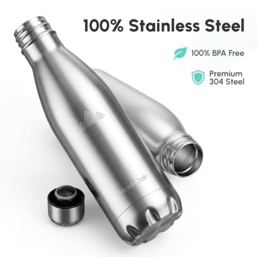 Insulated Stainless Steel Water Bottle 1 L Leakproof BPA Free — view 5