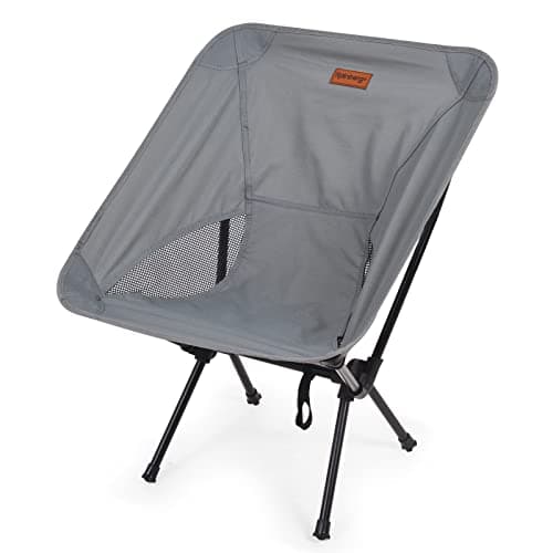 Rainberg Ultra Lightweight Camping Chair, Folding Chair, Camping Chairs for Adults, Foldable Garden Outdoor Picnic BBQ Chairs. (Pack of 1, Grey)