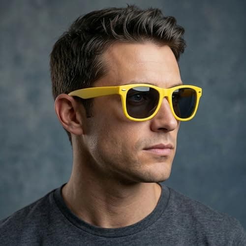 Komonee Drifter Sunglasses UV400 Protection Yellow Classic Style Retro Sun Shades Eye Glasses Unisex For Men Women Travel & Fashion – Lightweight Frame Fashion Eyewear Outdoors — view 2