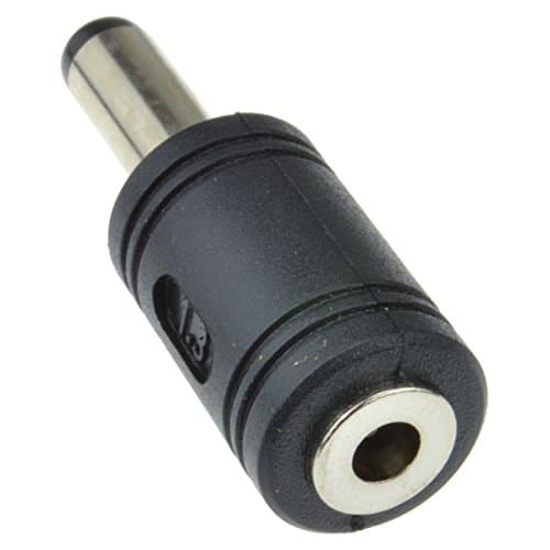 kenable DC Power Jack Converter Adapter 3.5mm x 1.3mm Female Socket to 5.5mm x 2.1mm Male Plug In-Line CCTV Black — view 4
