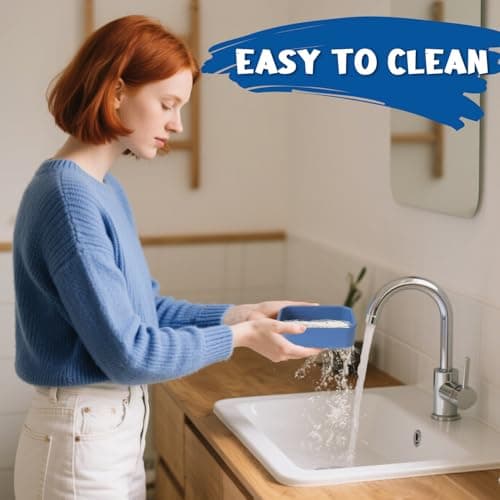 bellmeanin Travel Soap Dish with Lid – 100% Leak-Proof, Silicone — view 3