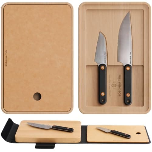 FULL WiNDSOR - MagKnives Magnetic Camping Chopping Board and Knife Set