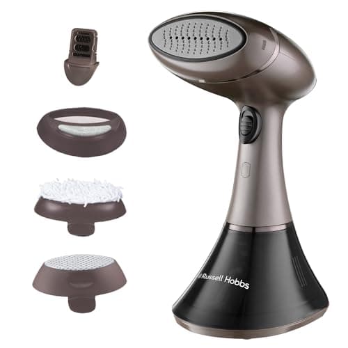 Russell Hobbs Handheld Clothes Steamer, 1800W, Ceramic, 32g and min