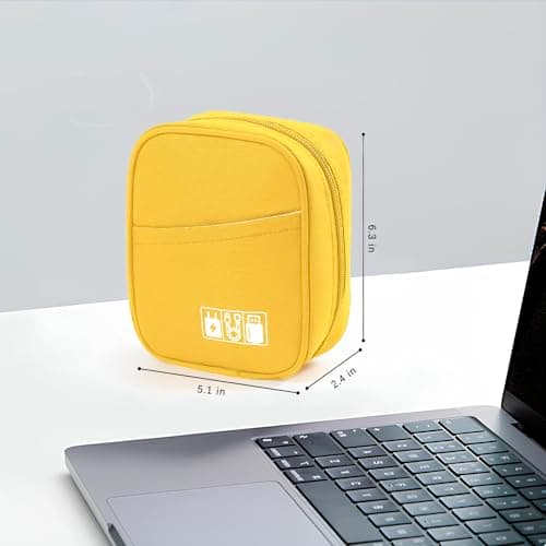 JINSI Small Cable Organiser Bag Travel Electronics Pouch — view 3