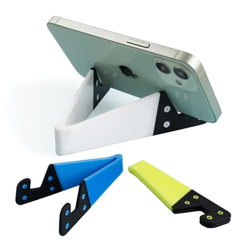 Kemoxan 10 Pack Foldable Small Phone Stand for Desk, Pocket Portable Kickstand, Colourful Cell Phone Travel Mount Compatible with Universal iPhone IPads Android — view 5