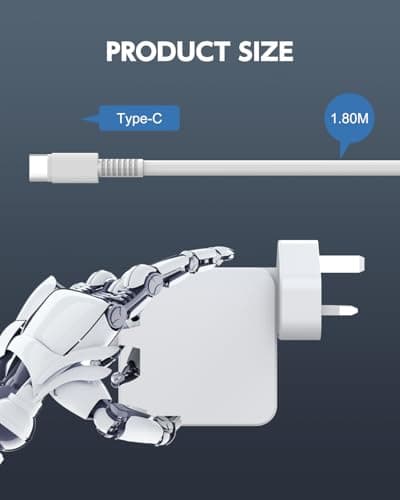 27W USB C Power Supply Compatible with Raspberry Pi 5 5.1V 5A UK Adapter — view 6