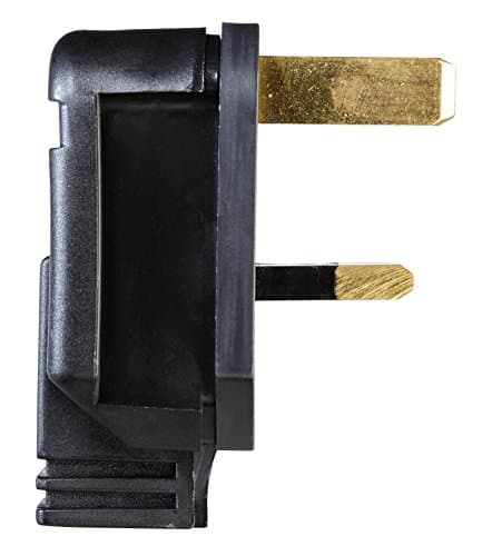 HW Electronics Masterplug HDPT13B 13A Black Rubber Composite Plug (Garden, Outdoor Heavy Duty) Black — view 4