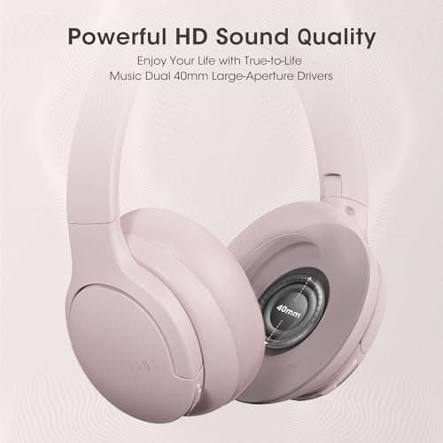 DOQAUS Bluetooth Headphones Over Ear, Headphones Wireless, APP Control — view 3
