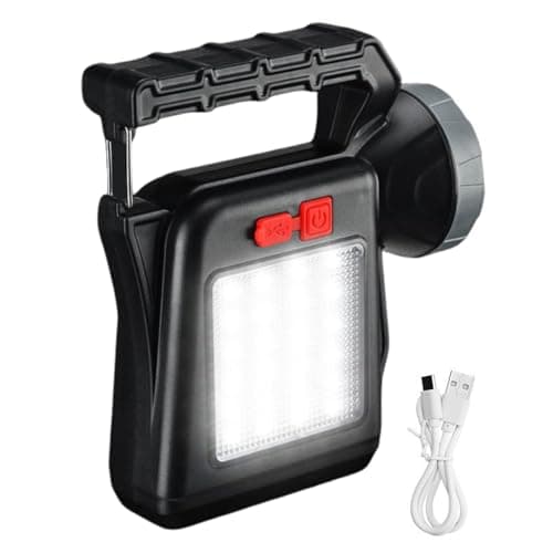 Flashlight Solar Powered Portable Rechargeable Solar Powered Long-Lasting