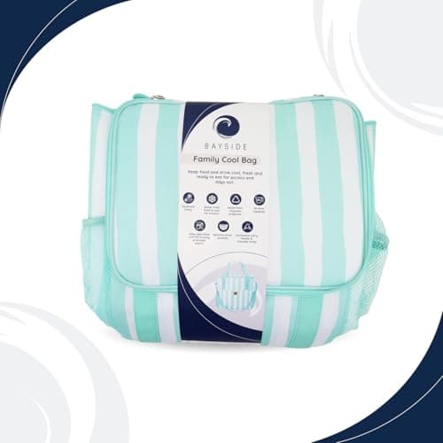 Whitesands Large 20L Family Cool Bag, Insulated Lining, Spacious Outer Pockets, Keeps Food Fresh & Cool for 6 Hours, Carry Handle & Shoulder Strap For Picnics — view 6