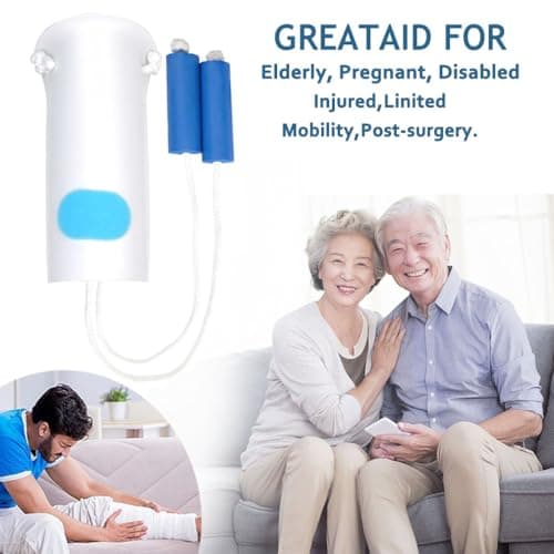 Sock Aids for Putting Socks On and Off Socks Helper with Adjustable Cords Compression Sock Helper Aide Tool with Soft Foam Round Handles for Elderly Disabled Pregnant Helper Aide Tool — view 5