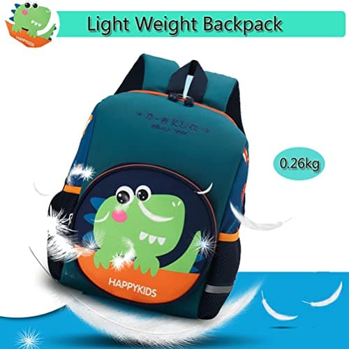 XNDZ Toddler Backpack for Nursery Kids Children Dinosaur Backpack with Chest Strap Kindergarten School Bag Outdoor Rucksack for 3-6 Years Boys Girls — view 2