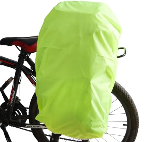 VAOLOAV 100L Rain Cover for Bicycle Basket Bicycle Bag Luggage Rack Waterproof Green — view 2