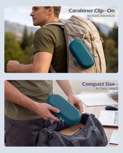 ProCase Hard Double Sunglasses Glasses Case for Men Women -Caribbeanblue — view 6