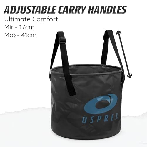 Osprey Wetsuit Changing Bucket, 50L Waterproof Collapsible Bucket with Carry Handles & Foam Base for Surfing, Swimming, Kayaking — view 5