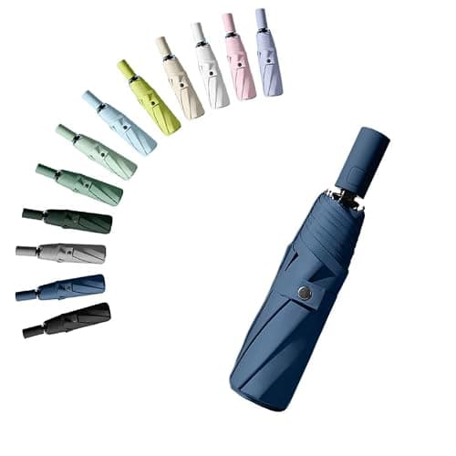 erised's bifrost Travel Folding Umbrella/Small Sun Protection for Suitcases Compact Pocket Umbrella for Women and Children/Automatic on and Off with Push Button/8 Ribs Outdoor UV Protection/Sun