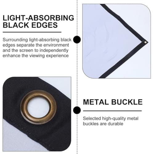 Polyester Travel Projector Screen White 84 Inch 16: 9 Foldable — view 3